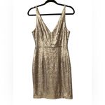 Lulus  Champagne Showers Matte Bronze Sequin Bodycon Dress NWOT Photo 3