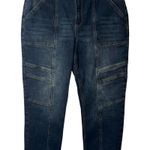 Indigo Rein Jeans Womens Size 13 Straight Leg High Rise Dark Wash 30" Waist Photo 2