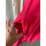 Antonio Melani Linen Blend V-Neckline Cap Flutter Sleeves Tiered A-Line Dress XL Photo 2