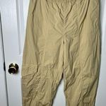 Ganni Womens Straight Leg Organic Cotton Cargo Beige Pull On Trousers L Photo 8