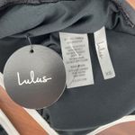 Lulus Black White Trim Plunge Neck One Piece Swimsuit XS Photo 3