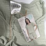 Serra Lounge Wear Green Cotton Gauze Pajama Set Shorts & Top Size L Sleepwear Pj Photo 6
