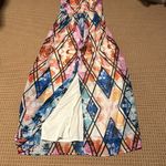 Lila Rose Lily Rose maxi dress lined back slit large L polyester pretty Photo 6