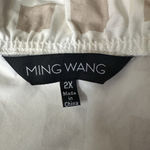 Ming Wang Top Womens 2XL Tan Blue Check Gingham Poplin 100% Cotton Tunic Ruffle Photo 8