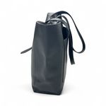 Rebecca Minkoff Stella North South Tote Bag Black Pebbled Leather Silver Lining Photo 5