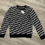 Guess Black & White Logo Crewneck Sweater Photo 0