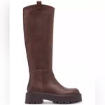 Madden Girl Crow Lug Sole Knee High Boots Chunky Brown Vegan sz 7 Photo 1
