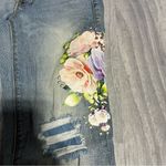 Black Daisy Amie Relaxed Skinny Floral Jeans; 1/25 Junior Photo 1