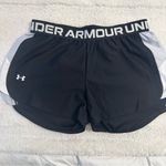 Under Armour Play Up Side Stripe Athletic Shorts Black Small Photo 1