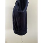Lauren Ralph Lauren Jacket Womens Large Dark Blue Hooded Velour Velvet Full Zip Photo 5