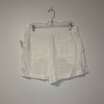 Gap  365 White High Rise Linen Blend Trouser Preppy Coastal Shorts Sz L NWT Photo 3