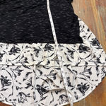 Jolt  High-Lo Black Floral Top size Small Photo 7