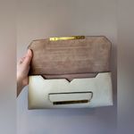 J.Crew NWOT Cream Leather Claremont Clutch Photo 6