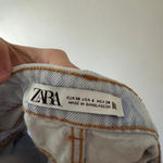 ZARA High Rise Distressed Jean Shorts Photo 3