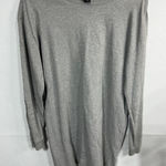 Limited Y2K Solid Gray Long Sleeve Crewneck‎ Pullover Top Size Medium Photo 0