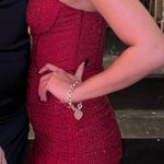 Oh Polly  Mini Dress Embellished Red Photo 3