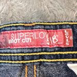 Levi's 518 Superlow Bootcut Vintage Y2K Juniors Size 13 L Denim Blue Jeans Photo 6