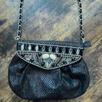 Chico's faux leather/suede embellished handbag. Photo 0