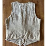 Madewell Linen Beige Vest Size 2 Photo 7