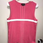 Dress Barn - pink and white stripe color block knit Y2K M Photo 1