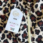 NEW Sweetheart Neckline Puffed Sleeves Animal Print Top Puff Sleeve Sz M Multiple Size M Photo 8