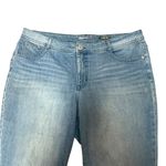 Style & Co Blue Distressed Slim Straight Leg Denim 18W Photo 2