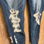 American Eagle  Stretch Dark Wash Distressed Jegging Skinny Jeans 6 Short Photo 5