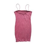 Naked Wardrobe NWT Stretch Spaghetti Strap Bodycon Mini Dress Pink XS Baddie GNO Photo 2