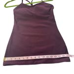 Lululemon Size 6 Maroon Burgundy Red Racerback Tank Top Cami Shelf Bra Athletic Photo 4