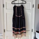 Ulla Johnson ULLA JOHNSON Nara Folk Embroidered Shibori Patchwork Midi Shift Dress Size 2 Photo 5