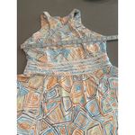 Eleven by Venus Williams Dress Sleeveless Geometric Print Fitted Waist White Size L Photo 2