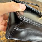 Gucci Vintage  Black Leather Flap Chain Shoulder Handbag Evening Bag Authentic Photo 12