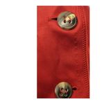 Escada Vermillion Red Satin Two Button Long Sleeve Blazer Size 42 Photo 4