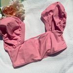SheIn Pink Off-Shoulder bikini small Top Photo 2
