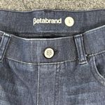 Betabrand Jeans Women Large Dark Wash Straight Leg Denim Jegging High Rise Photo 2
