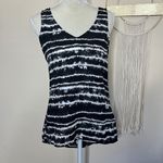 EXPRESS • high low tie die tank top blouse Photo 9