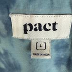 Pact ‎ Women's T-Shirt Large Blue Tie Dye Organic Cotton Short Sleeve Top Boho Photo 1