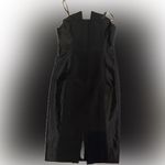Black Halo NWOT Lena art deco panels Sheath strapless Dress black sz 4 Photo 3