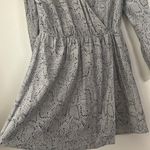 Parker  Luxury 100% Silk Olive Green/Black Elastic Waist Wrap Dress Sz M Photo 2