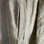 Madewell Linen-Blend Alexandra Button-Front Mini Dress Womens Large Olive Branch Photo 10