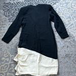 Vintage Jackie Bernard for Eklektik Long Sleeve Bow Dress Black White 14 Photo 7