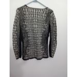 Nic+Zoe  Women Medium Long‎ Sleeve Brown And Cream Pullover Photo 4