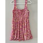 Band Of The Free Floral Mini Corset Dress Size Large Bubble Pink Yellow NEW Photo 5