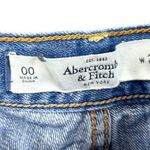 American Eagle ABERCROMBIE & FITCH Blue Distressed Mid Rise Denim Shorts Photo 2