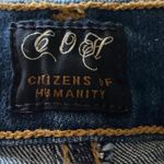 Citizens of Humanity Avedon slick skinny blue jeans, has stretch, excellent condition, size 27 Measurements: Waist: side to side 13 1/2 inches Inseam: 25 inches Photo 6