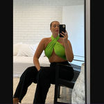 Princess Polly Lime Green Purple Multiway Wrap Top 10 Photo 7