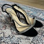 Vince Camuto Womens Luanna Black Suede Rhinesone Sandals Heels Shoes 9.5 NWOT Photo 1