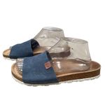 Biostep Womens 8 Suede Leather Cork Slip Photo 2