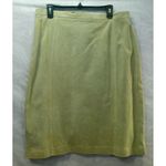 Terry Lewis Casual Luxuries Green Suede Leather Skirt Size 16 NWT Photo 2