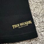 True Religion  black ribbed tank top size M Photo 5